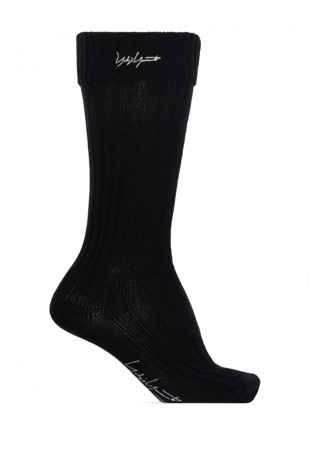 Yohji Yamamoto Long socks with logo