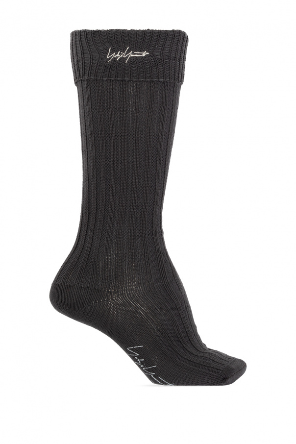 Yohji Yamamoto Long socks with logo