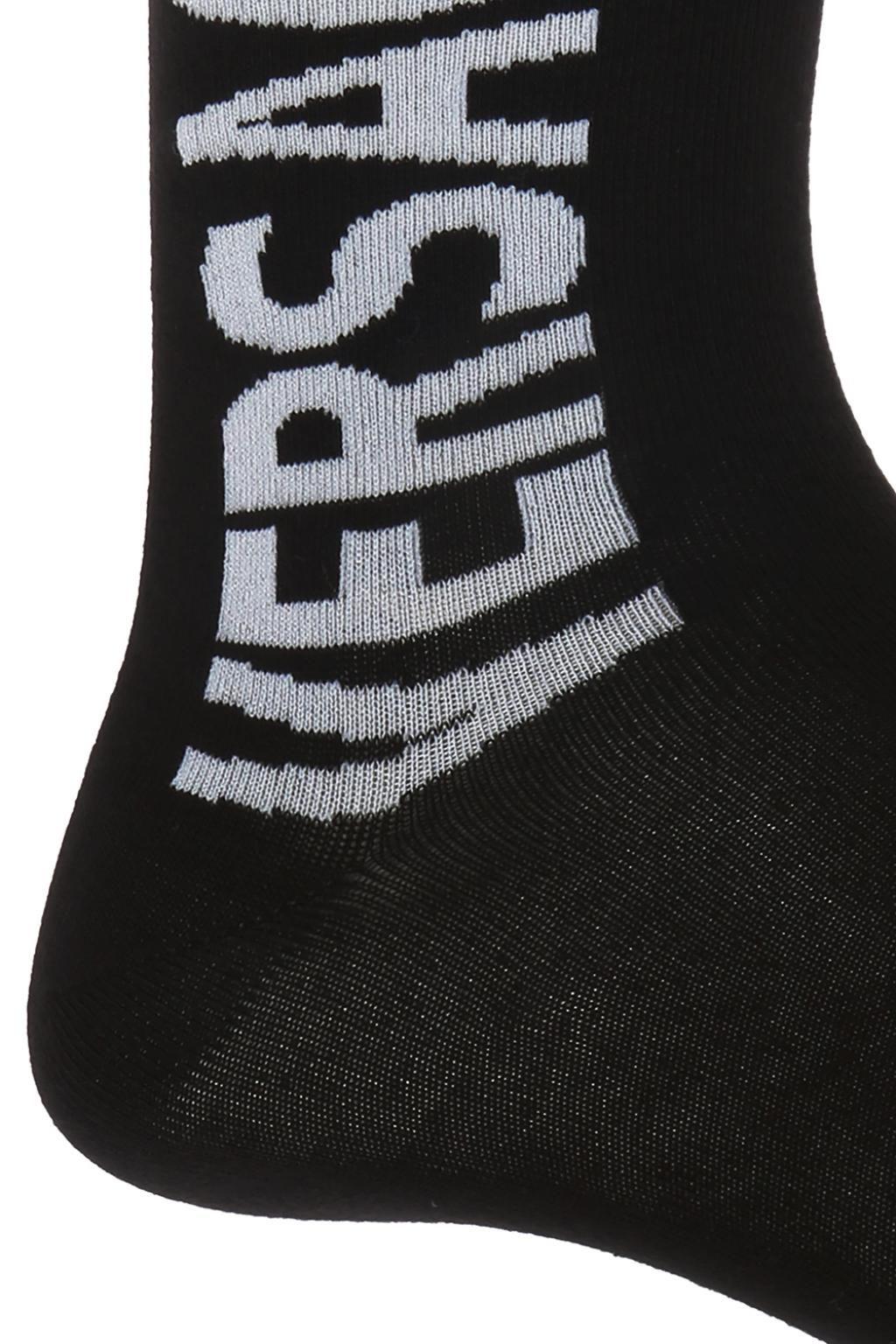 Versace Logo-embroidered socks