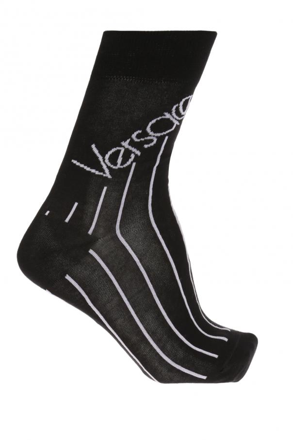 Versace Pinstriped socks