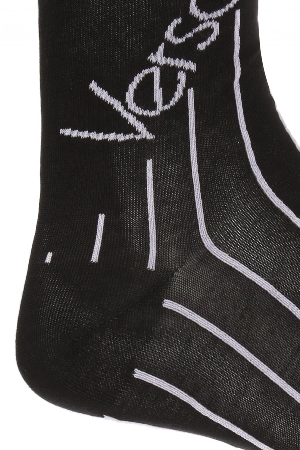 Versace Pinstriped socks