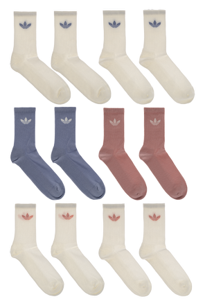 ADIDAS Originals Six-Pack of Designer Crew Socks with Logo