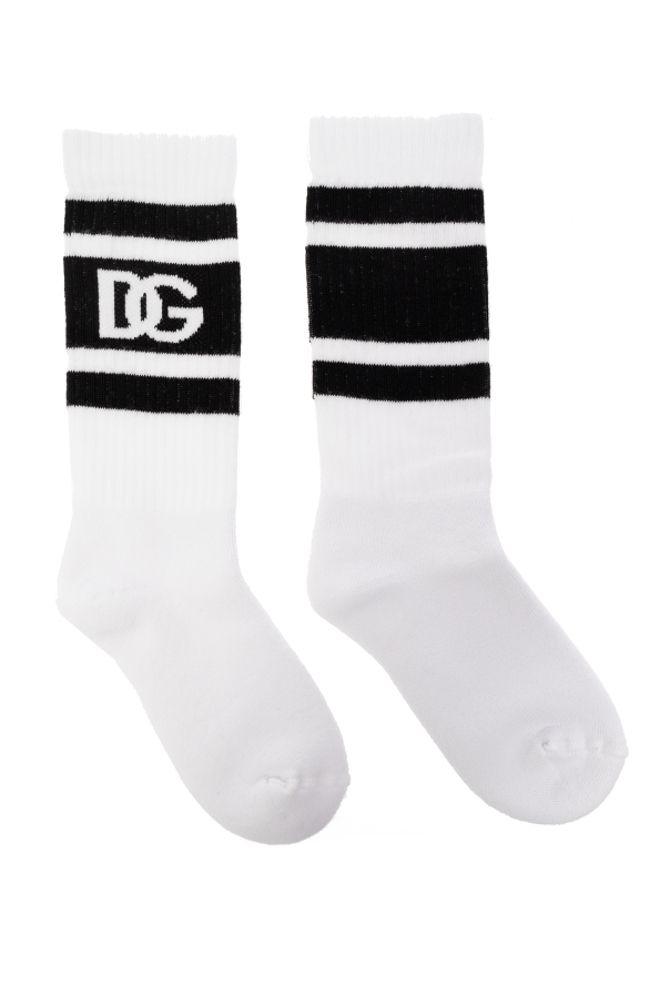 dolce gabbana kleid mit logo item Socks with logo