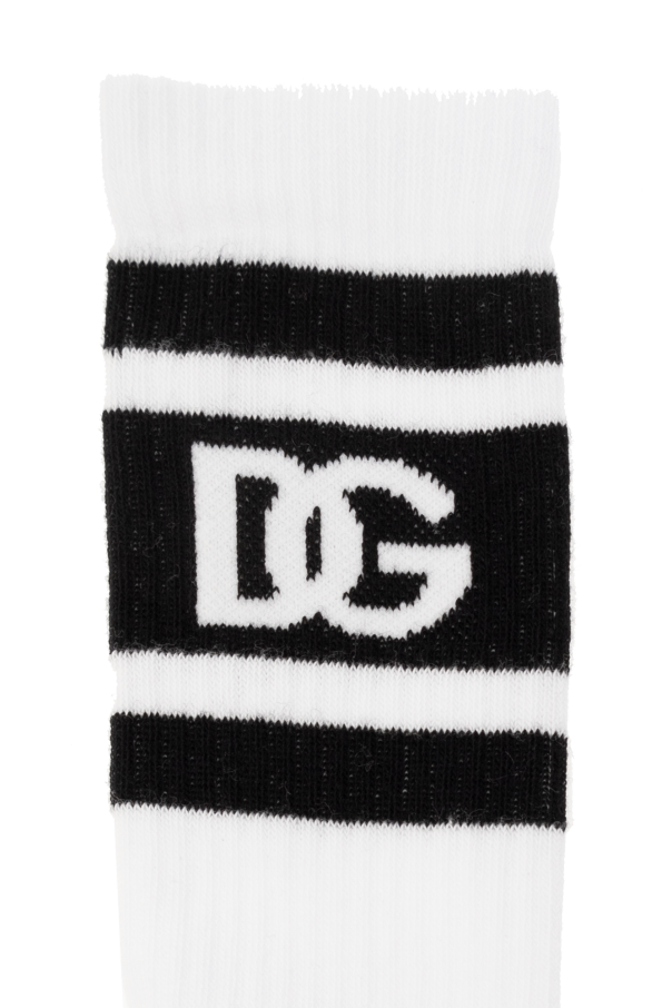 dolce gabbana kleid mit logo item Socks with logo