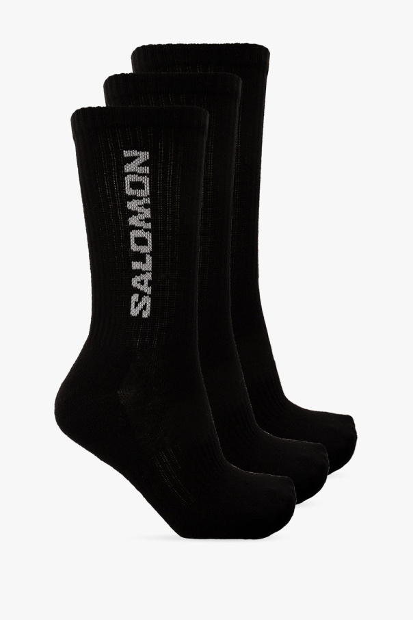 salomon media Branded socks three-pack
