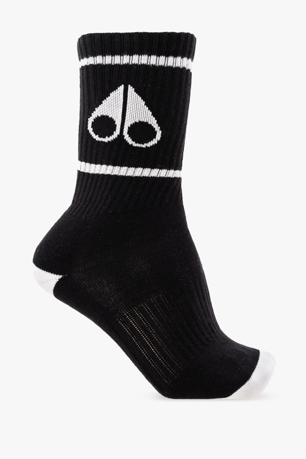 Moose Knuckles Cotton socks with logo