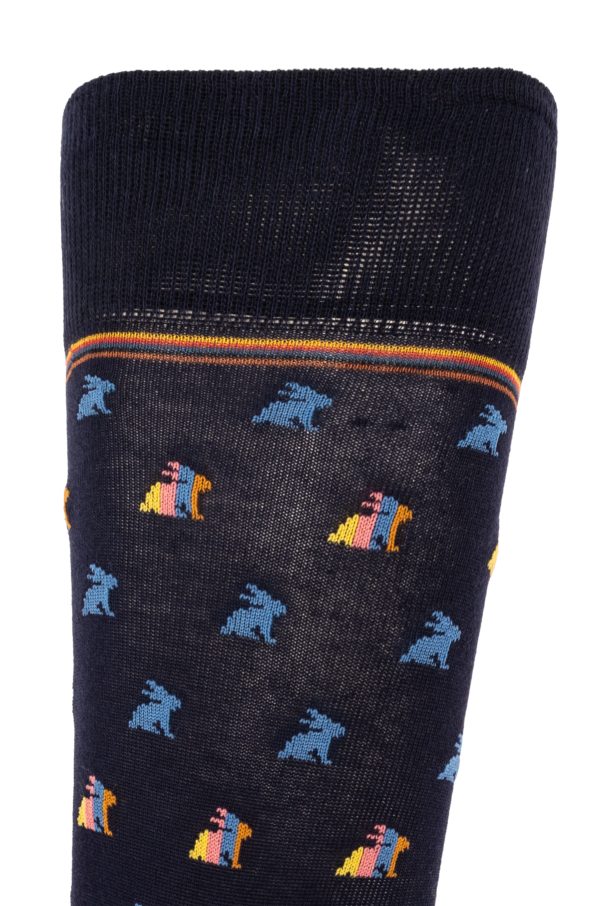 Paul Smith Socks with a rabbit pattern