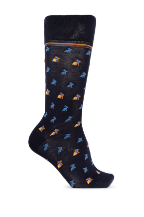 Socks with a rabbit pattern