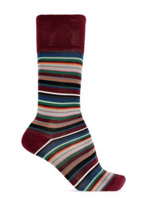 Socks with striped pattern