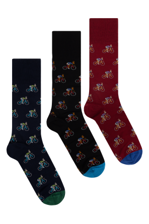 Paul Smith Pack de tres calcetines de algodón
