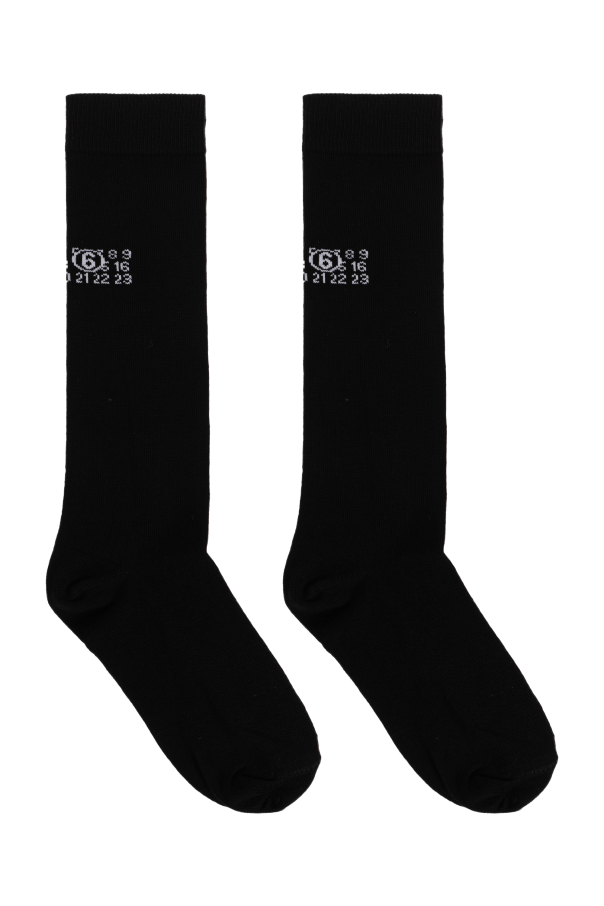 MM6 Maison Margiela Kids Meias com logótipo