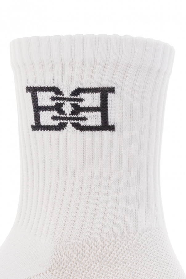 Bally WHITE Socks with logo