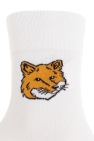 Maison Kitsuné WHITE Socks with logo