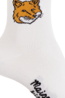 Maison Kitsuné WHITE Socks with logo