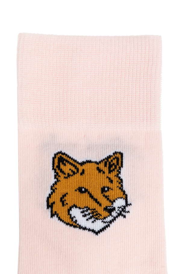 Maison Kitsuné Cotton socks with logo