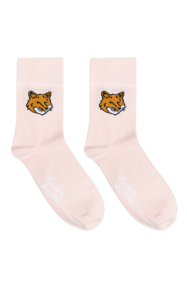 Maison Kitsuné Cotton socks with logo