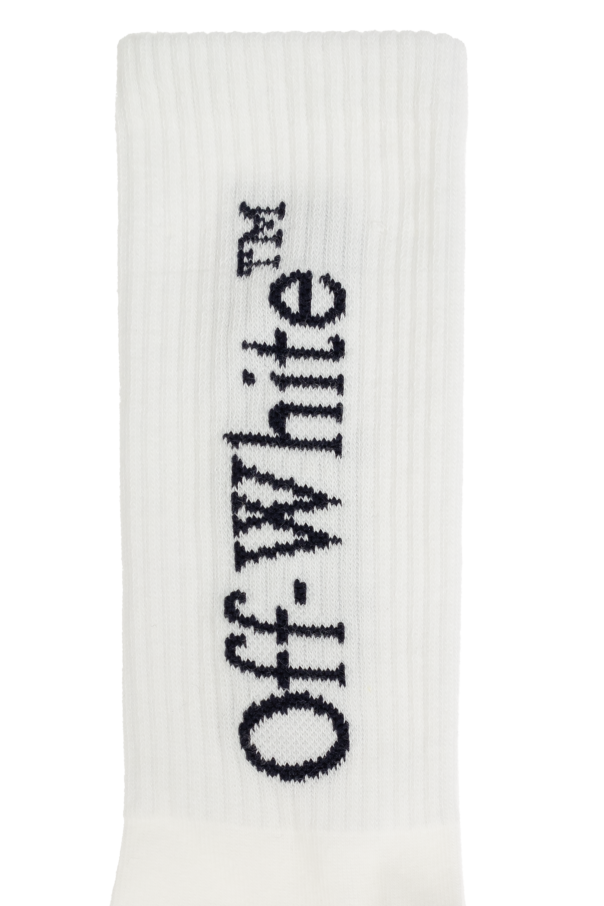 Off-White Kids Bawełniane skarpety z logo