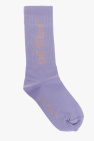 Off-White Kids PURPLE Socks with logo