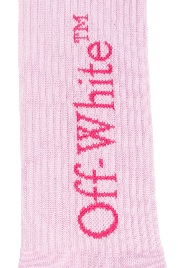 Off-White Kids Długie skarpety z logo
