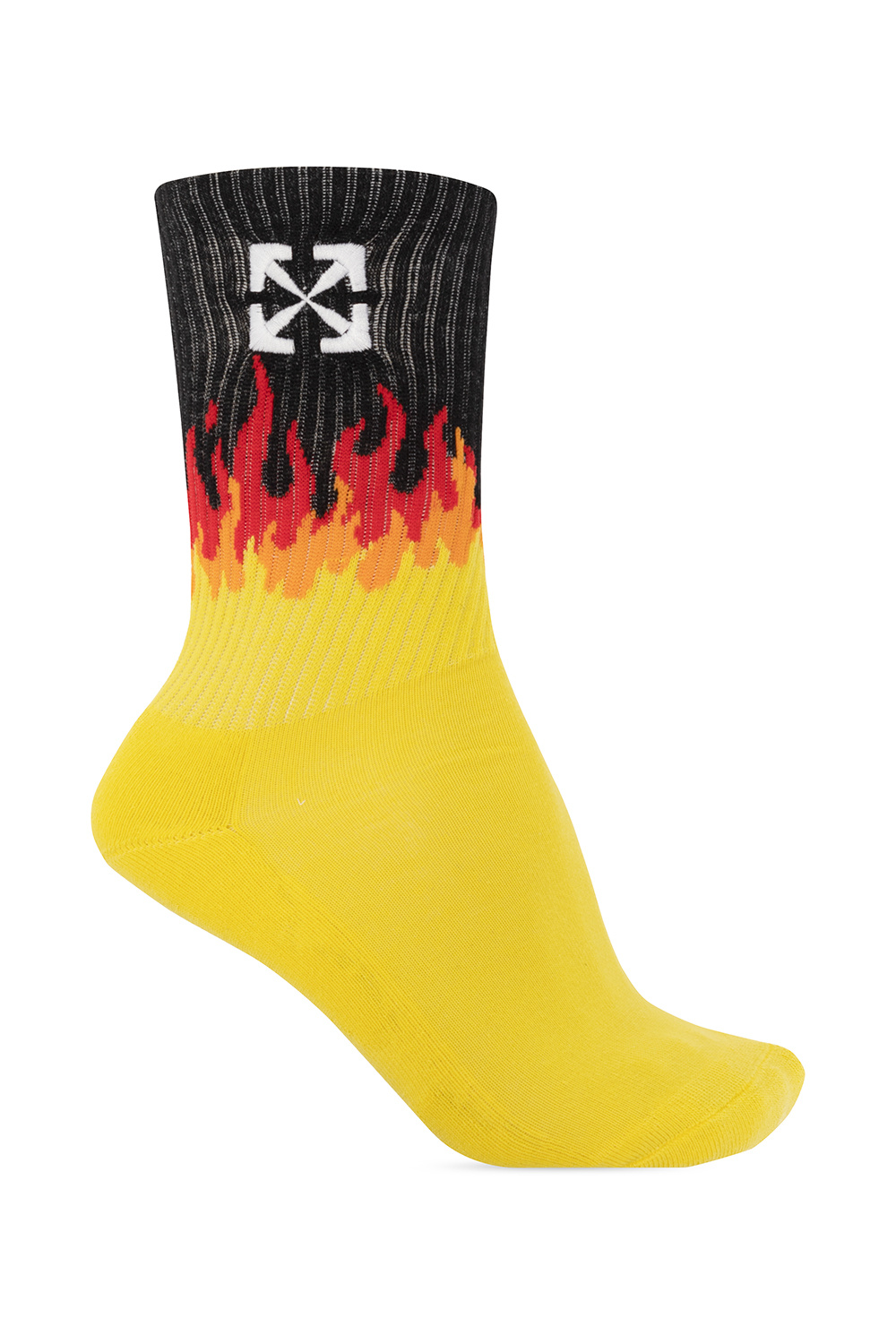 Off-White Socks with flame motif