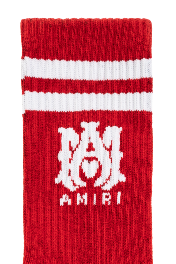 Amiri Kids RED Socks with logo