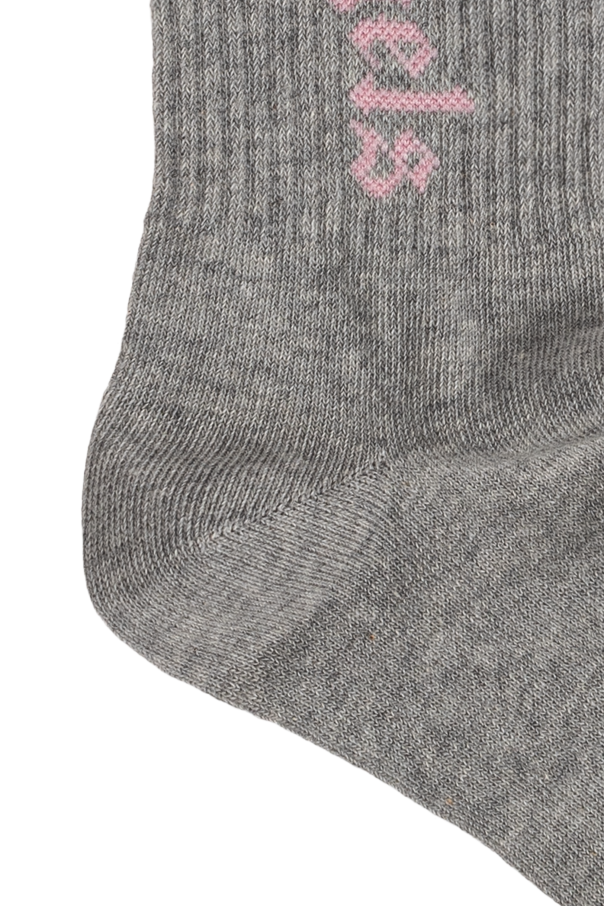 Palm Angels Kids Cotton socks with logo