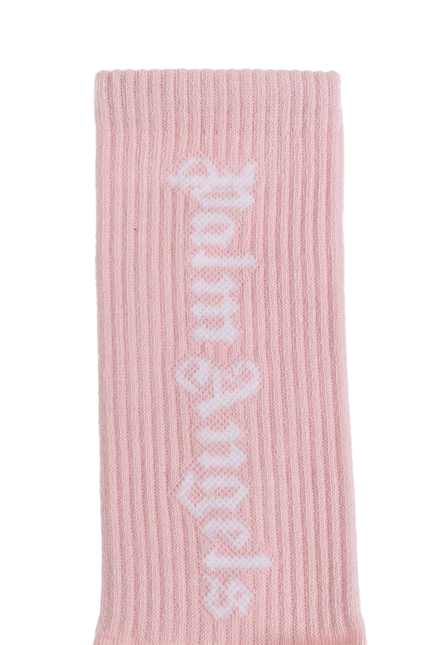 Palm Angels Kids Calcetines de algodón con logo