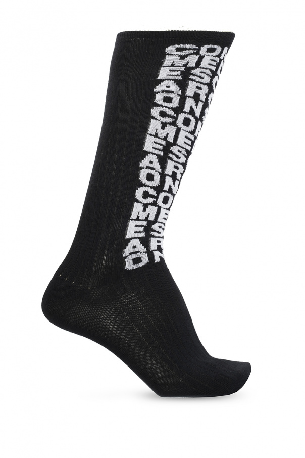 Comme des Garcons Homme Plus Logo-embroidered socks