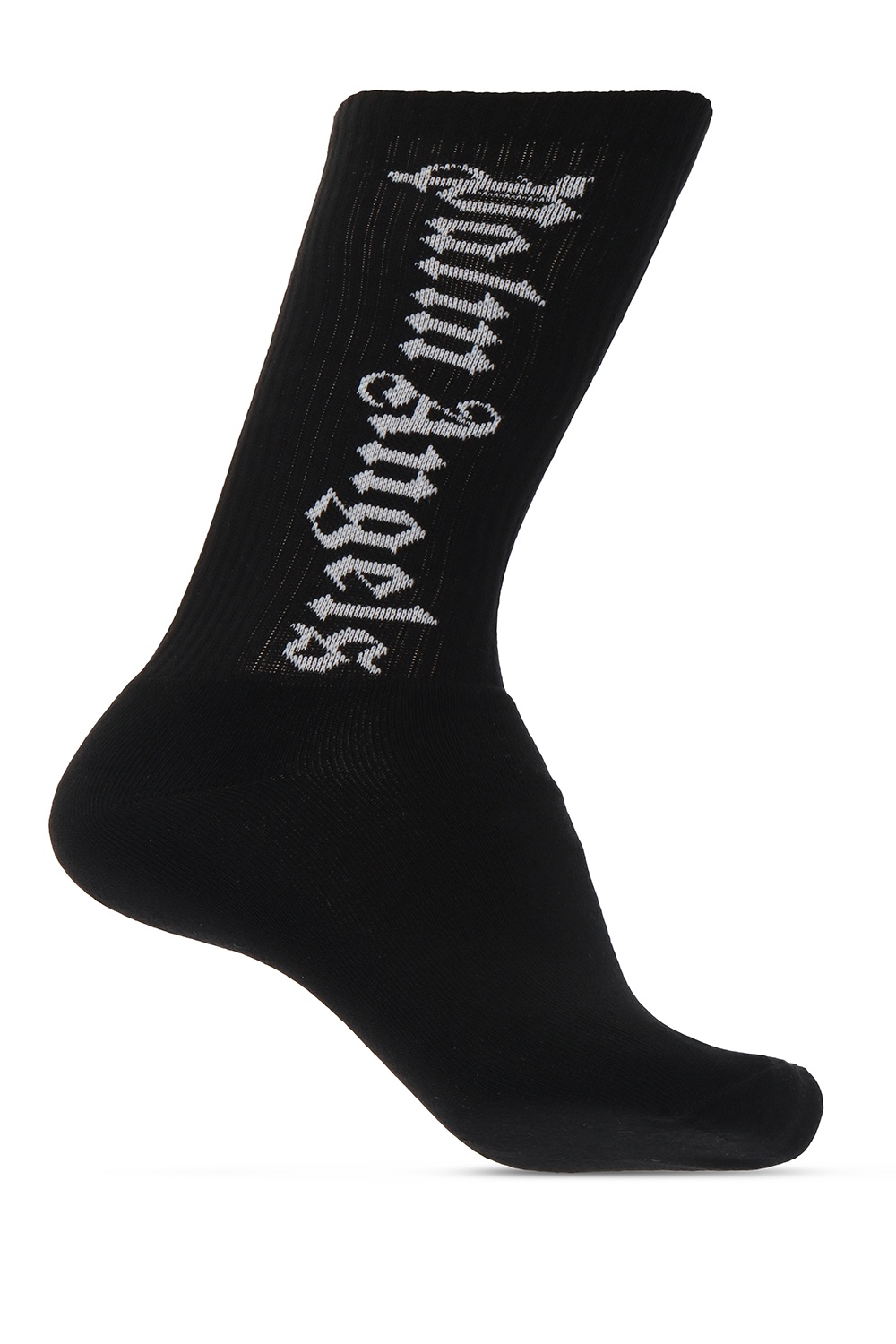 Palm Angels Logo-embroidered socks