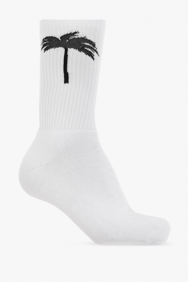 Palm Angels Socks with palm tree motif 3-pack
