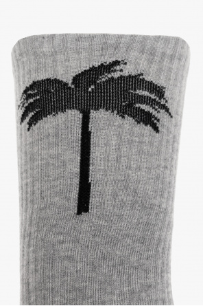 Palm Angels Socks with palm tree motif 3-pack