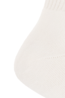 Palm Angels WHITE Ribbed socks
