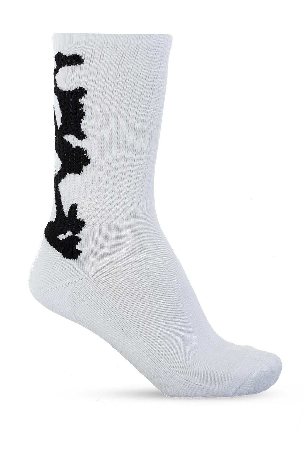 Amiri Ribbed Monogram Socks in White for Men