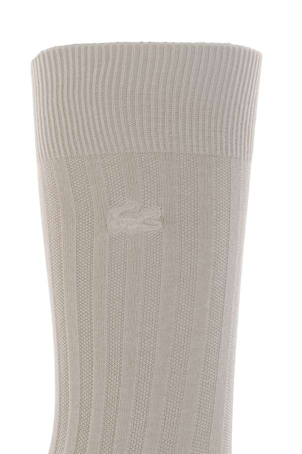 Lacoste Cotton Logo Ribbed Socks