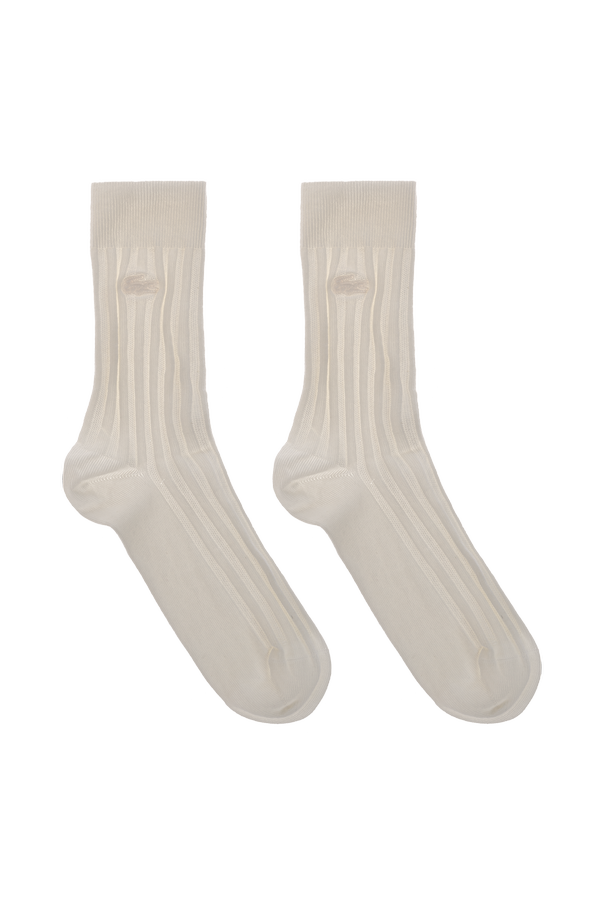 Lacoste Cotton Logo Ribbed Socks