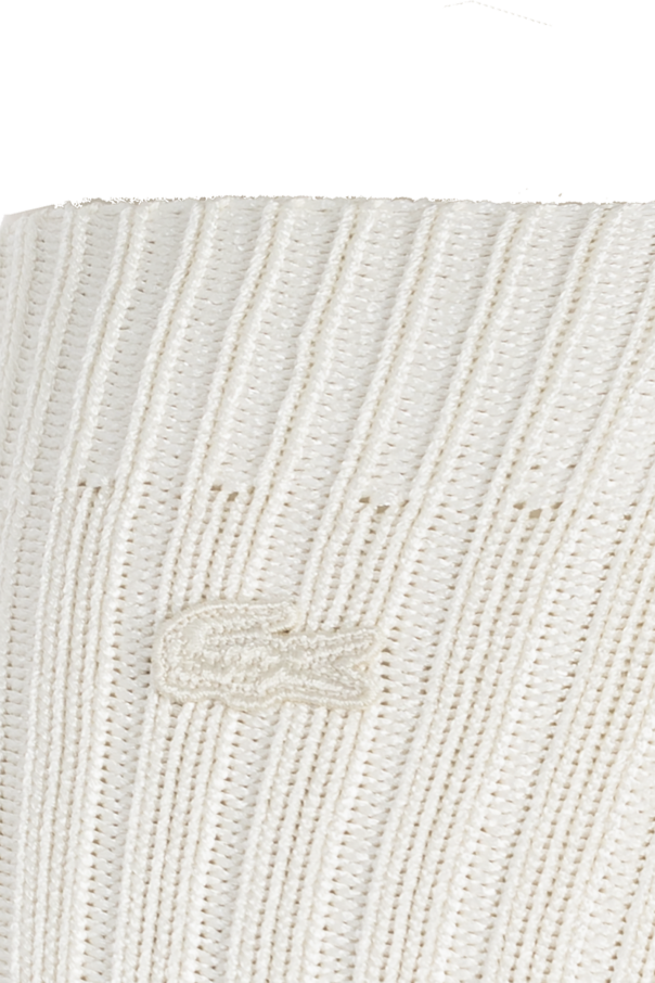 LACOSTE RUNWAY Skarpety z naszywką z logo