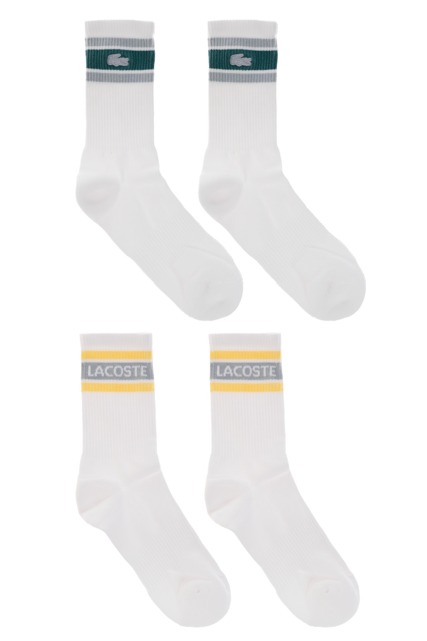 Lacoste Lacoste Crew Socks Two-Pack – White