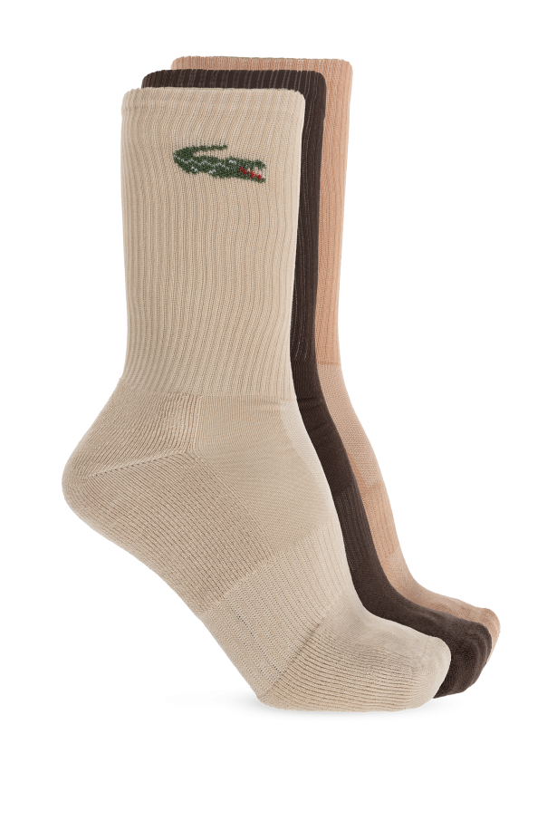 Three-pack of socks with logo od Lacoste