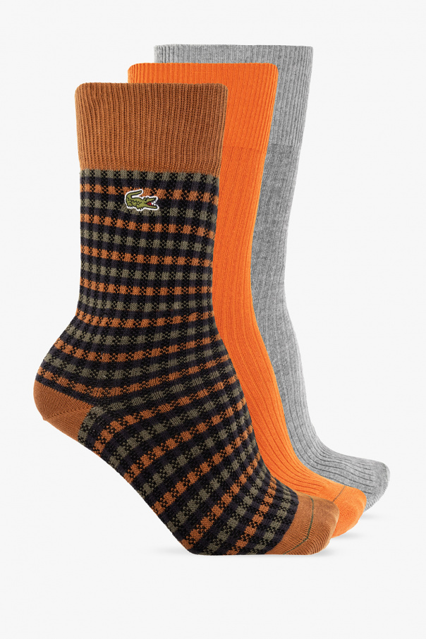 Lacoste Branded socks three-pack