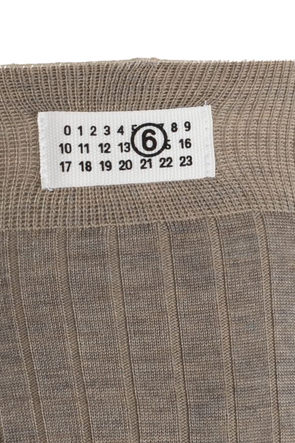 MM6 Maison Margiela Wool socks with logo patch