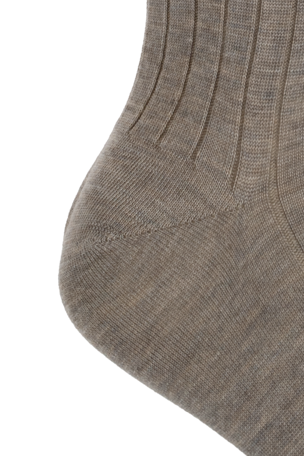 MM6 Maison Margiela Wool socks with logo patch
