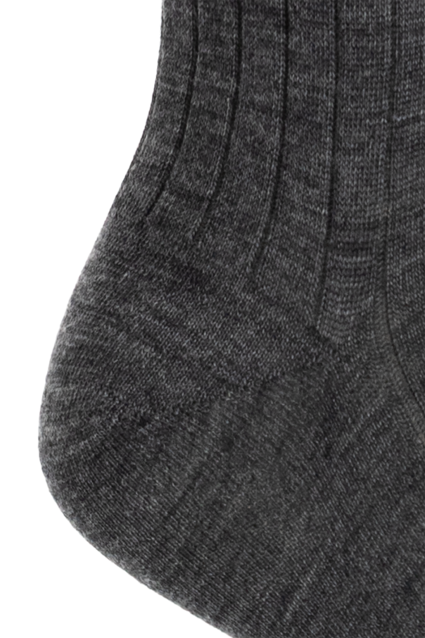 MM6 Maison Margiela Wool socks with logo patch