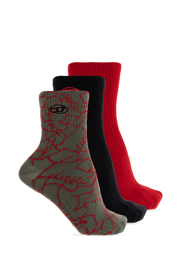 3-pack of socks `SKM-D-TENNIS-CREW` od Diesel