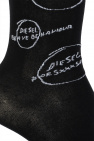 Diesel BLACK Socks with logo