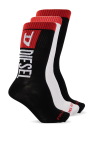 Diesel ‘SKM-RAY’ branded socks three-pack
