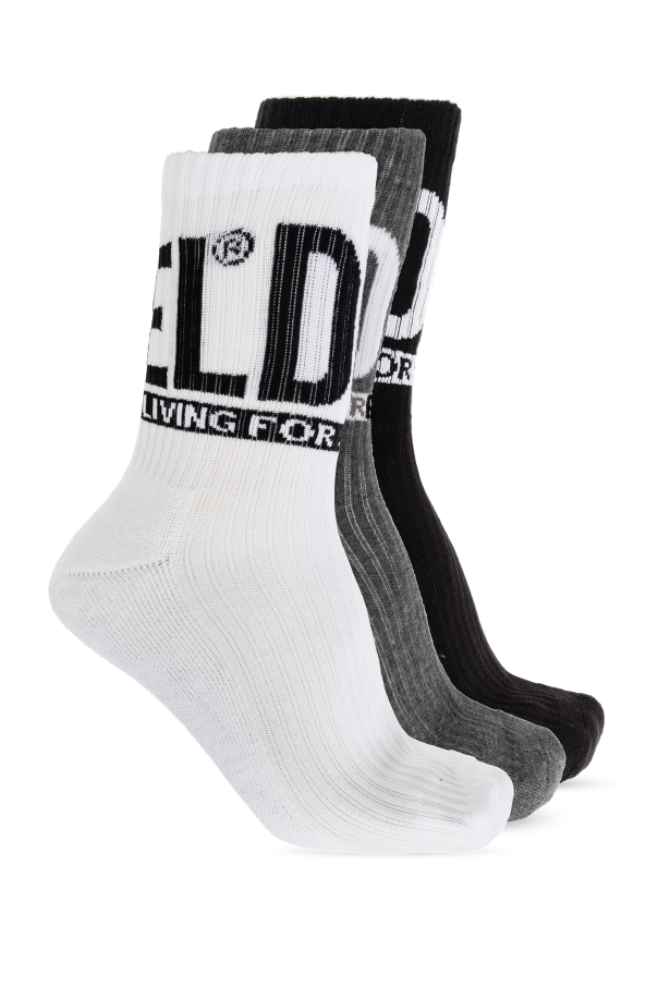 Diesel Three-pack socks SKM-WRAPAROUND-MID-CUT