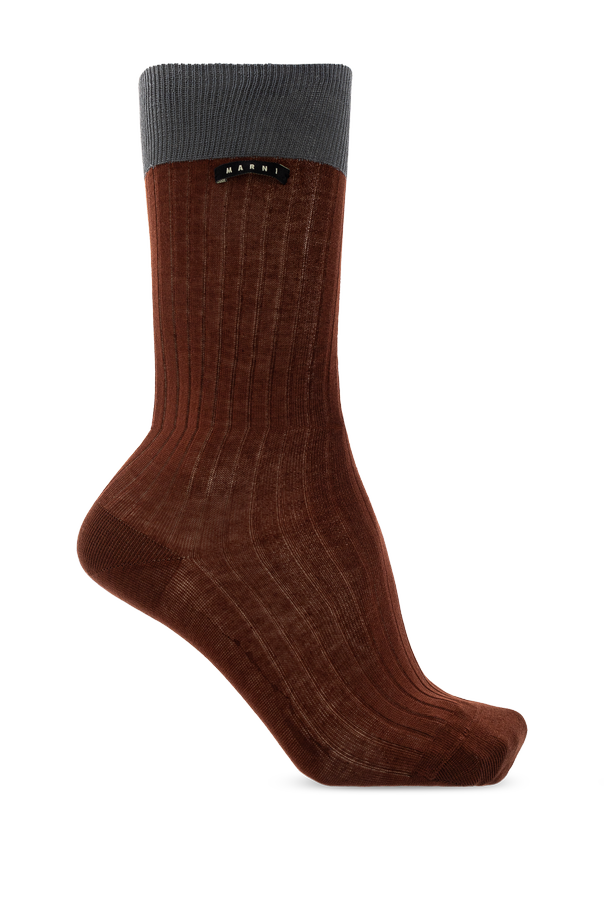 Cotton Ribbed Socks od Marni
