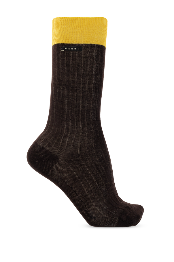 Ribbed Cotton Socks od Marni