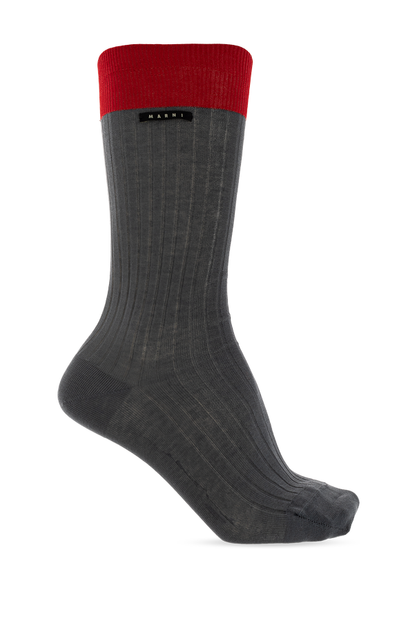 Cotton Ribbed Socks od Marni
