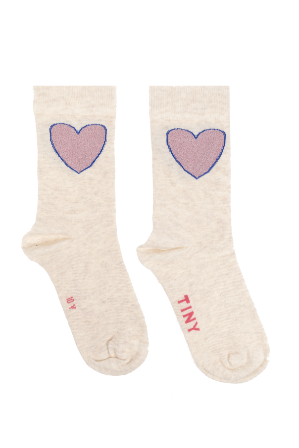 Socks with heart motif od Tiny Cottons